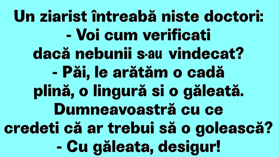 BANC | Ziaristul și doctorii