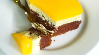 Prăjitură Fanta cu cremă de brânză și jeleu de portocale – un desert perfect de sărbători