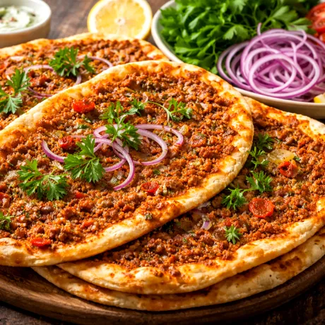 Cum se prepară pizza turcească cu carne tocată. E vorba despre lahmacun