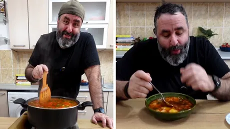 Ciorbă de potroace de post. Rețeta celebrului Bărbosu