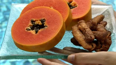 Papaya ofera dublul dozei zilnice necesare de vitamina C