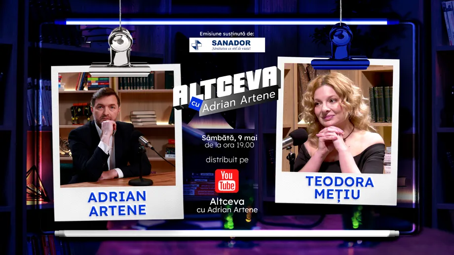Descoperă codul secret al cuvintelor! Teodora Mețiu dezvăluie la „Altceva cu Adrian Artene” puterea ascunsă a vocii și ”rețeta magică” dintr-un cuplu
