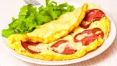 Omletă cu Salam de Vară Uscat Cris-Tim