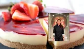 Rețeta Roxanei Blenche de cheesecake la rece cu căpșuni. Desertul cremos care nu necesită coacere