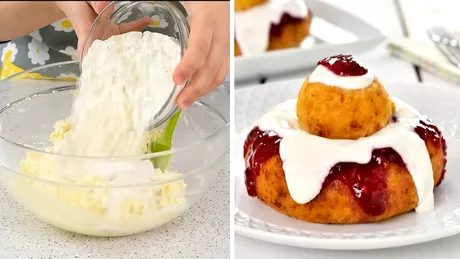 Ecuația papanașilor. Câtă făină trebuie să punem pentru fiecare 100g de brânză de vaci