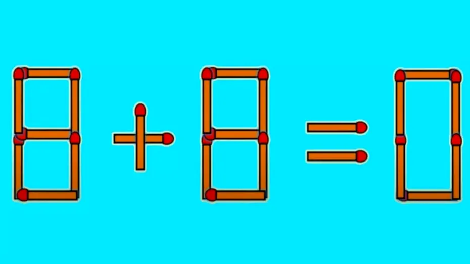 Test IQ | Corectează ecuația 8+8 =0. Puțini reușesc să găsească soluţia