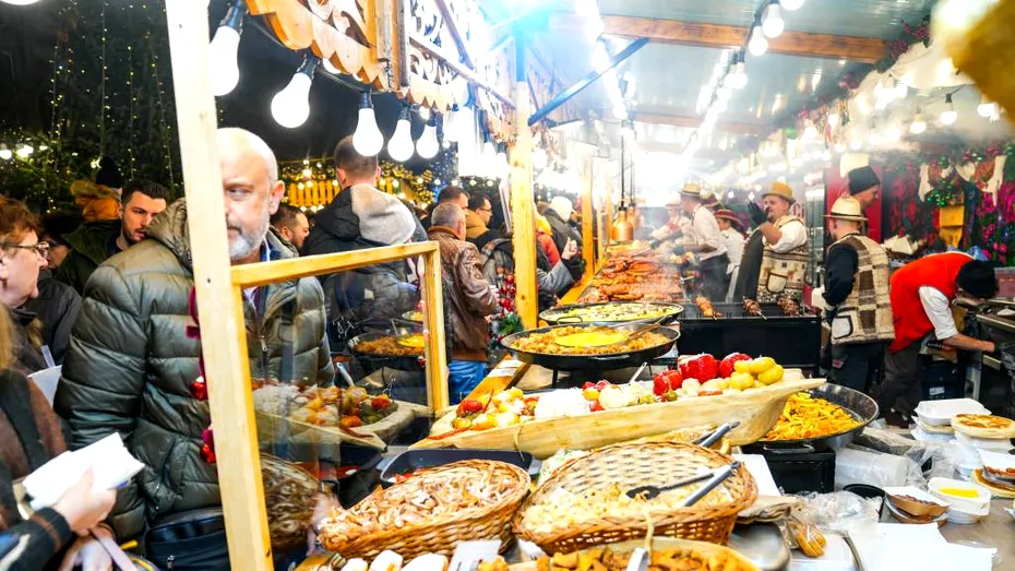 Cât te costă să mănânci o porție de fasole cu ciolan la Târgul de Crăciun de la Craiova