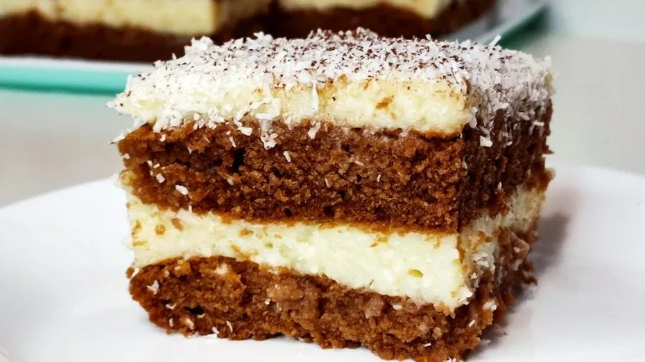 Prăjitură de post cu cocos fără coacere! O poți pregăti rapid, în doar 15 minute