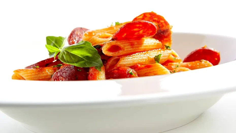 Paste penne cu Salam Bănățean Cris-Tim