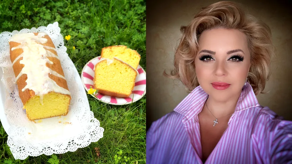 Rețeta de chec cu chefir și lămâie a Corneliei Rednic! Prăjitura e delicioasă și se prepară ușor