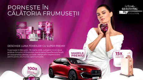 (P) Câștigă un ten perfect și un super autoturism cu Gerovital H3 Evolution