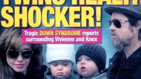 Gemenii cuplului Jolie-Pitt sufera de sindromul Down?!?