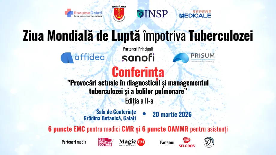 Conferință medicală dedicată Zilei Internaționale de Luptă Împotriva Tuberculozei, organizată la Galați