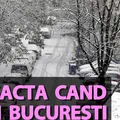 Meteorologii Accuweather au modificat prognoza. Data exactă la care ninge în București