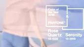 Rose Quartz si Serenity, culorile anului 2016