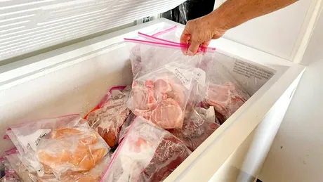 Câte luni poate fi ținută carnea de porc, de pui și de vită în congelator
