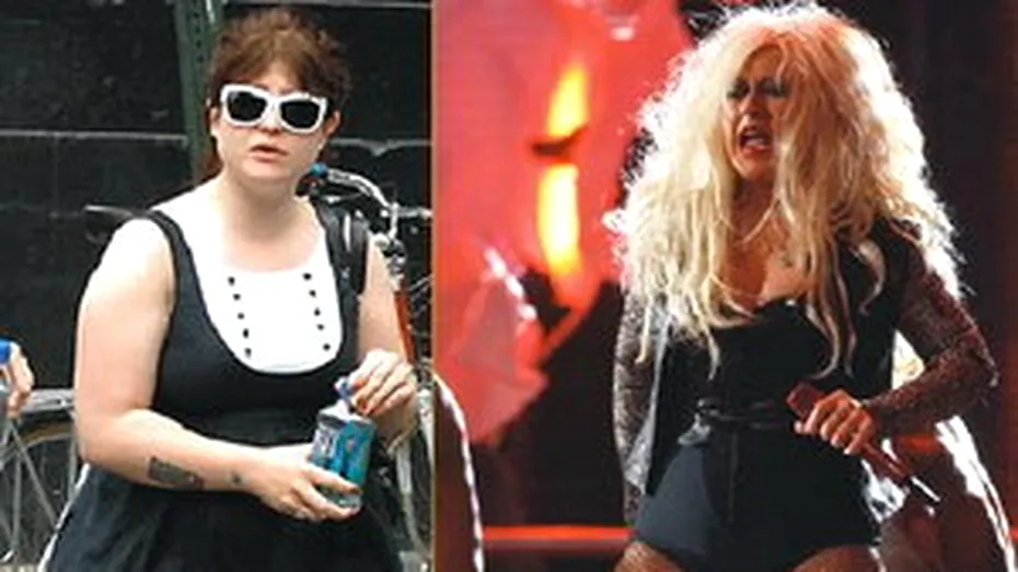 WOW! Kelly Osbourne sustine ca nu a fost niciodata atat de grasa cum e Christina Aguilera in prezent