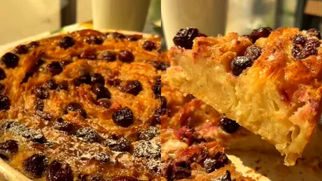 Plăcinta cu cireșe care a cucerit TikTok-ul! Cu siguranță e desertul acestei veri