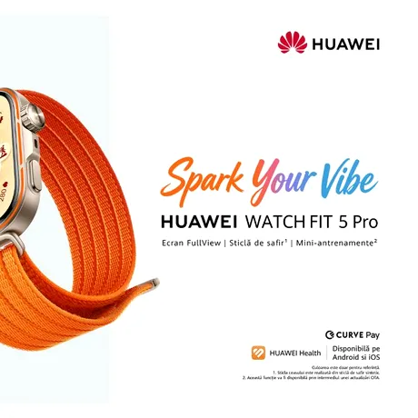 (P) Date despre sănătate și soluții de antrenament, la încheietura ta, cu ceasurile din noua serie HUAWEI WATCH FIT 5
