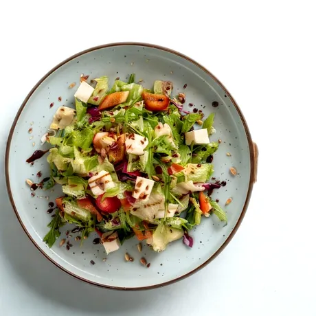 Salata de vară cu telemea! Rețeta simplă, gata în doar câteva minute