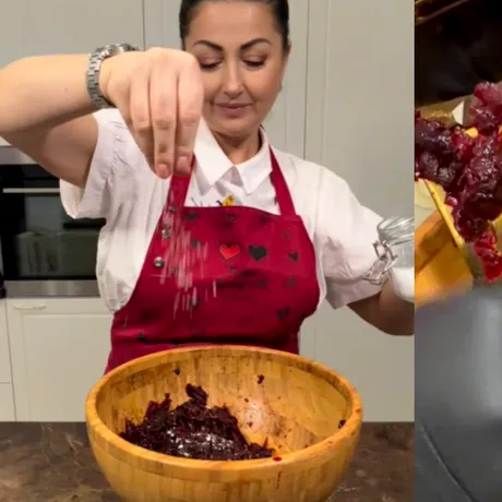 Rețeta de salată de sfeclă roșie a Gabrielei Cristea. Poate fi servită și în post