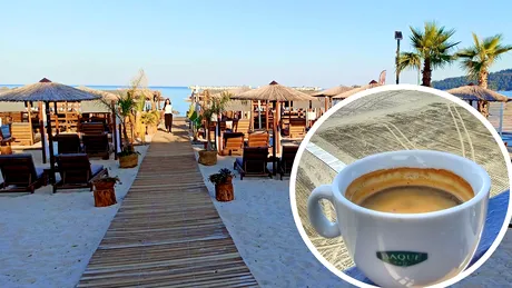 Cât costă o cafea și o Coca-Cola pe plajă, în Thasos, acum, în iunie 2025
