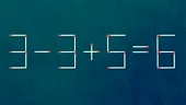Test IQ | Mutați un singur băț de chibrit pentru a corecta 3 – 3 + 5 = 6