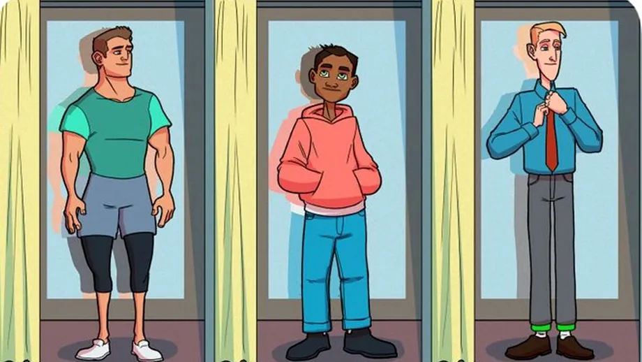 Test de perspicacitate | Care dintre acești 3 bărbați a furat din magazinul de haine?