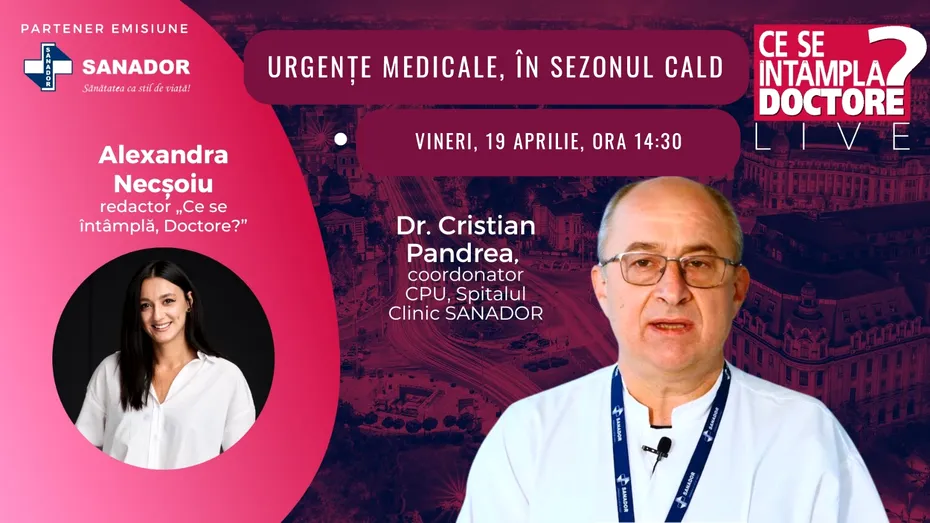 Urgențe medicale în sezonul cald 🔴CSID LIVE