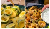 Dovlecei cu crustă aurie și crocantă, preparați acasă. Secretul care îi face la fel de gustoși ca la restaurant
