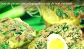 Drob de curcan cu ouă de prepeliţă şi sos de iaurt mentolat, o reţetă de Anca Lungu