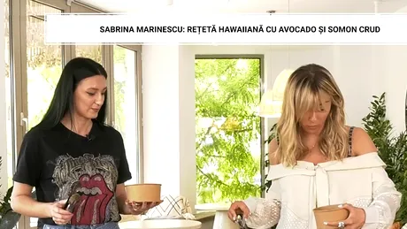 Sabrina Marinescu: rețetă hawaiiană cu avocado și somon crud