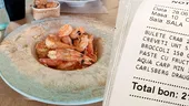 Cât a plătit o turistă pentru 6 creveți, într-un restaurant de fițe din Constanța