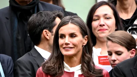 Regina Letizia, îmbrăcată în Hugo Boss din cap până-n picioare