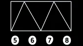 TEST de inteligență de Anul Nou | 5, 6, 7 sau 8? Câte triunghiuri sunt, de fapt?