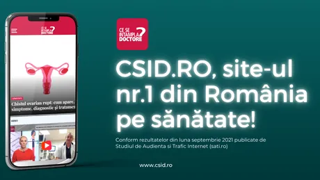 OFICIAL. CSID.ro – cel mai citit site din domeniul Sănătate & Îngrijire personală în luna septembrie