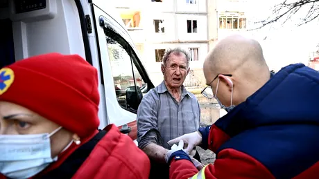 Primele victime ale războiului. Imagini apocaliptice din estul Ucrainei după atacul Rusiei