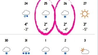 Lista orașelor din România în care ninge în cele două zile de Crăciun, potrivit meteorologilor Accuweather