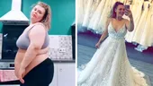 Cum a slăbit tânăra din imagine, de la 152 kg la 57 kg, cu doar două luni înainte de nuntă