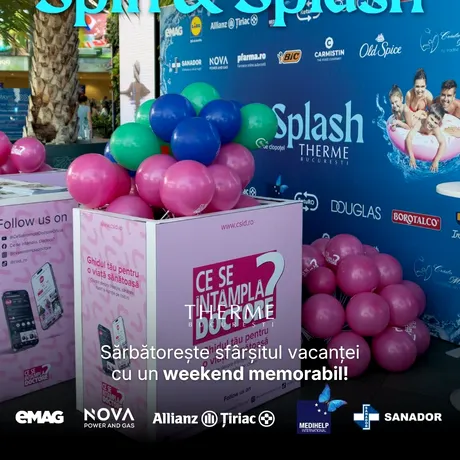 Cum a fost atmosfera în prima zi la „Spin & Splash by CSID”, în parteneriat cu THERME București