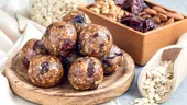 Biluțe energizante din 5 ingrediente. Fără coacere, de post, gata în 5 minute!