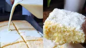 Prăjitura cu cocos care a cucerit internetul. Desertul copilăriei, gata în doar câteva minute