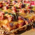 Pizza picantă cu Cârnați Grătărescu Cris-Tim