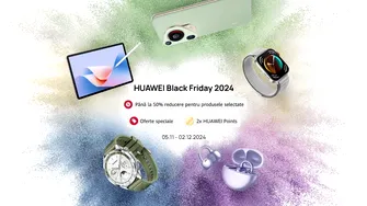 (P) Black Friday 2024 la HUAWEI Store: Ultimul Black Weekend cu reduceri fantastice! Campania continuă cu discount-uri speciale pentru studenți și prețuri atractive la produse exclusive