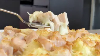 Cartofi gratinați cu Șuncă din Piept de Pui Matache Măcelaru’
