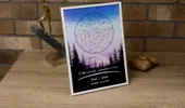 (P) Tabloul Sky Map Personalizat – amintirea perfectă a unei călătorii speciale