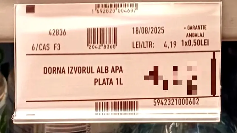 Cât costă o sticlă de apă plată, în Mega Image. APC România a reacționat