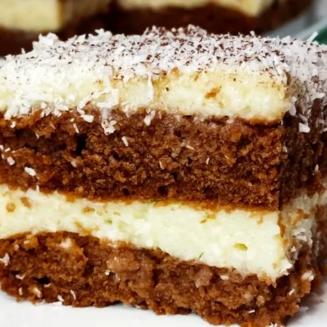 Prăjitură de post cu cocos fără coacere! O poți pregăti rapid, în doar 15 minute