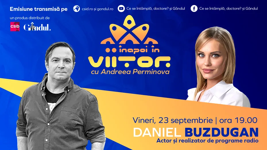 LANSARE: „Înapoi în viitor cu Andreea Perminova”, în fiecare vineri de la 19:00 pe site-urile Gândul Media Network, YouTube și Facebook!