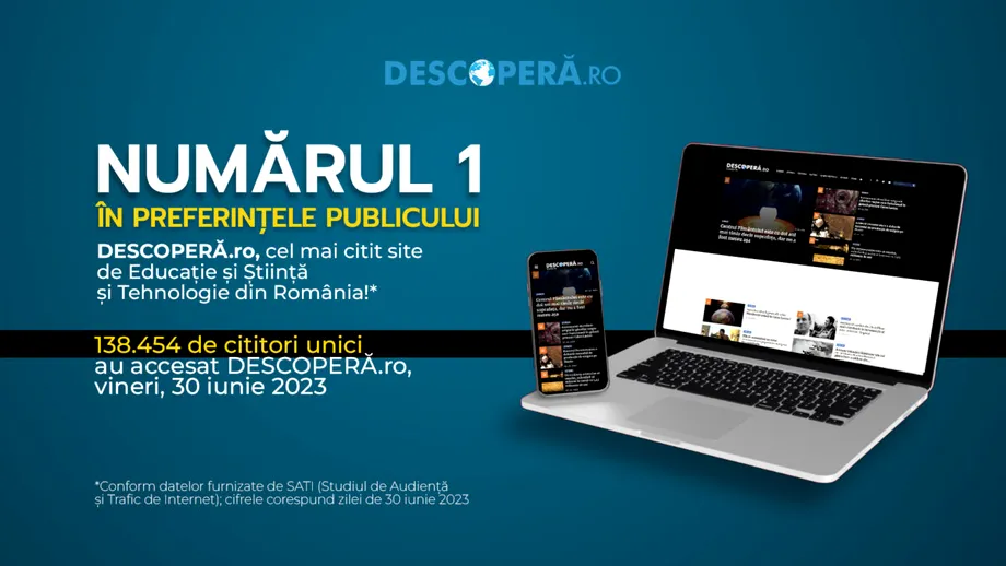 DESCOPERĂ.ro, cel mai citit site de Educație și Știință și Tehnologie din România!
